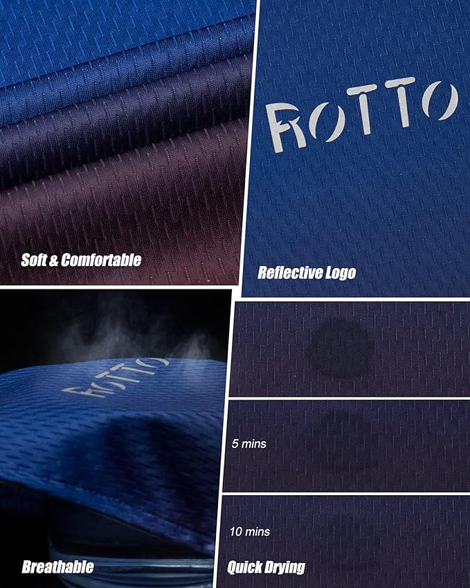 ROTTO Cycling Jersey Mens Bike Shirt Short Sleeve Gradient Color Series
