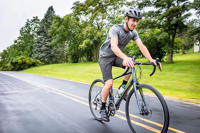 Schwinn Vantage Men and Women Adult Sport Hybrid Bike, 21 or 24 Speed Drivetrain, Aluminum Frame, Flat Bar, Disc Brakes, Smooth Ride Technology