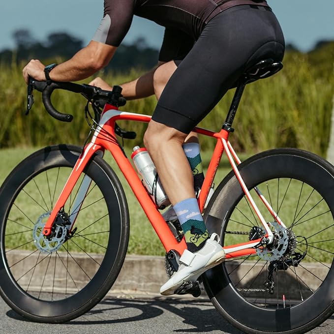 Jeasona Athletic Socks Men Running Cycling Gifts for Runners Riders Sports Gear Accessories