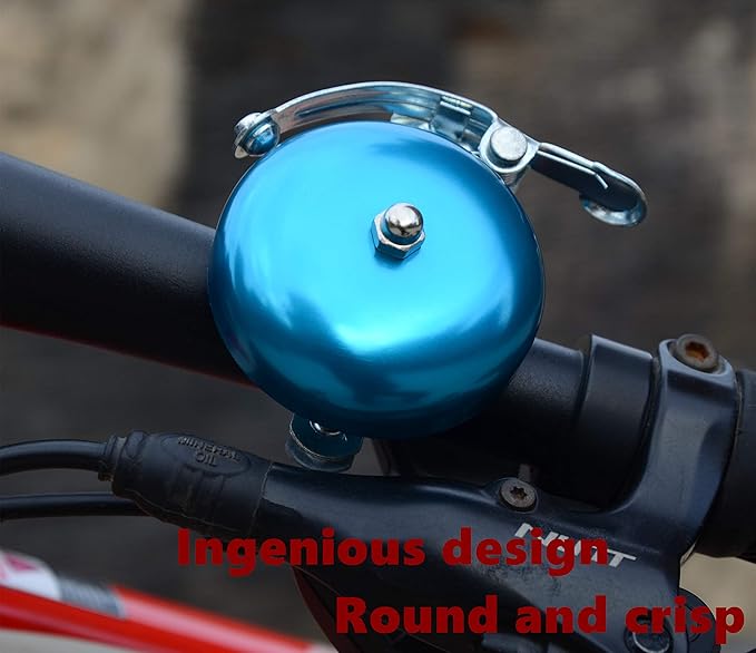 Classic Bell, Loud Crisp Clear Sound Bicycle Accessories for Adults Youths, Stylish Horn for Road and Mountain Bikes