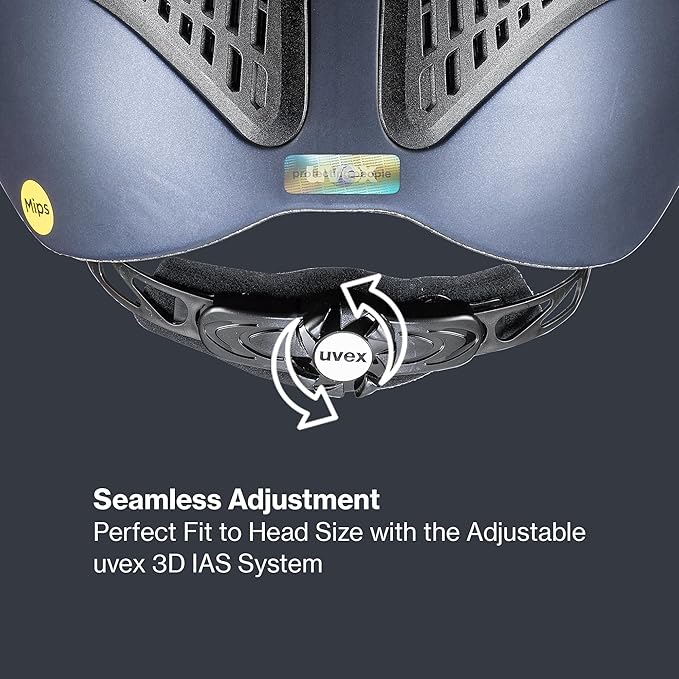 uvex exxential III MIPS - Lightweight Unisex Riding Helmet - Individual Size Adjustment