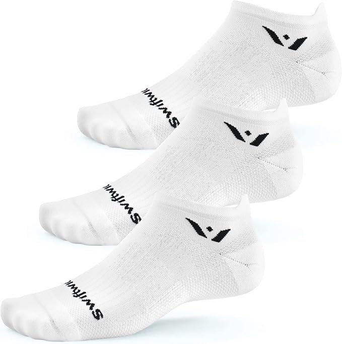 Swiftwick- ASPIRE (3 Pairs) No-Show Running Socks, Cycling Socks, Compression Fit