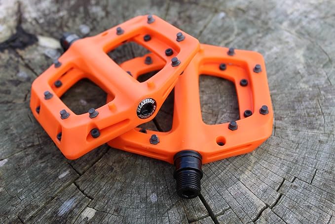 Eastern Nylon Linx Pedals 9/16 - Lightweight, High-Grip MTB & BMX Pedals with Removable Metal Pins, Chromoly Axle for BMX, MTB, Road & Kids Bikes - Multiple Colors