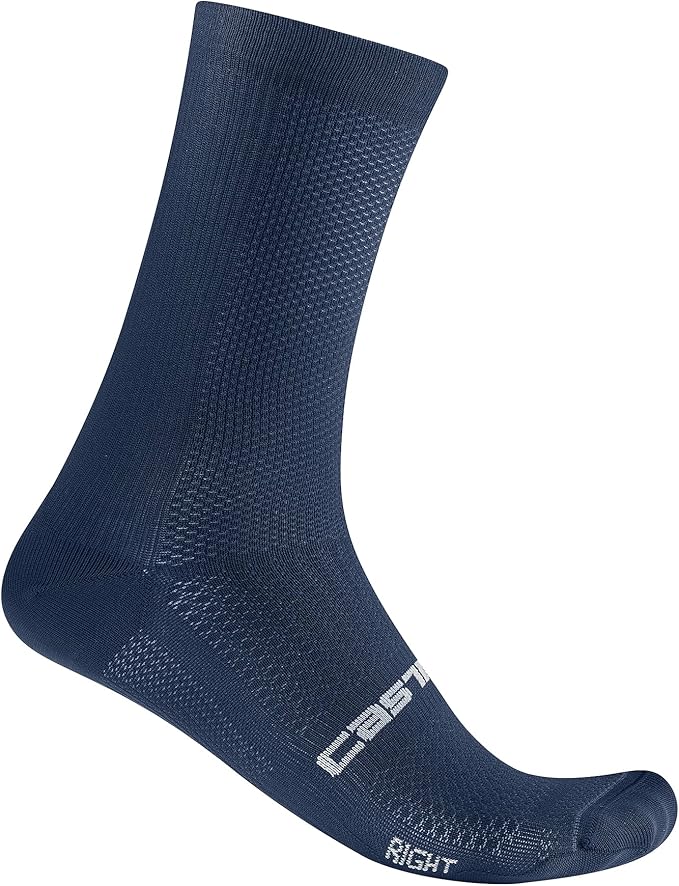 CASTELLI Men’s Espresso 18 Sock, Moisture Wicking Performance Cycling Apparel Sock for Road & Gravel Biking
