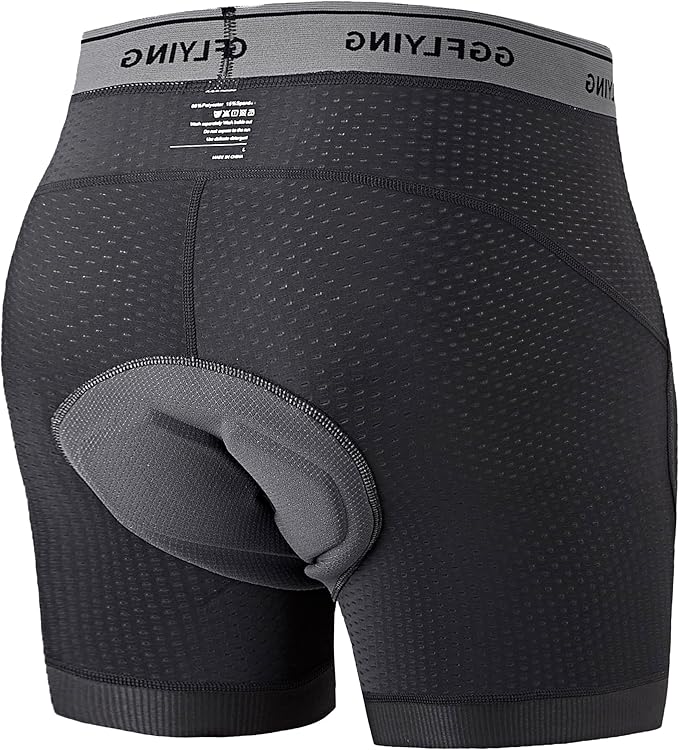 Bike Shorts for Men 6D Padded Cycling Underwear Mountain Biking Riding Bicycle Liner with Anti-Slip Leg