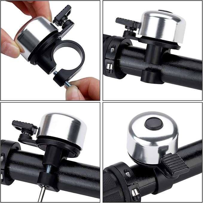 Bike Bell Bicycle Bell Crisp Sound for Adults Kids Boys Girls