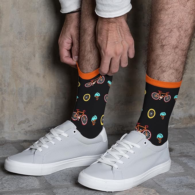 FOURSTUFF Ski, Cycling, Basketball, Golf, Pickleball, Softball, Volleyball, Wrestling, Soccer - Sports Socks for Women Men