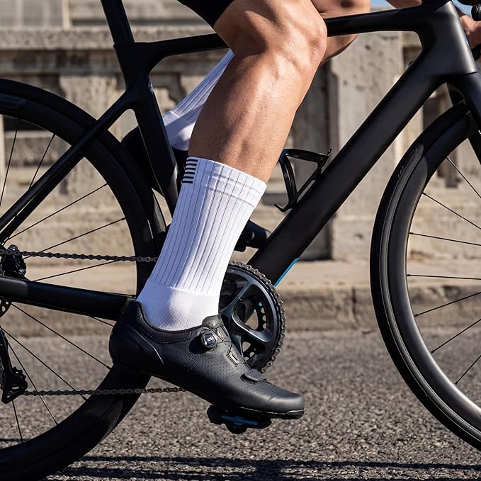 Cycling Socks for Men & Women - 3D Arch Support Compression Bike Socks | Moisture Wicking & Breathable