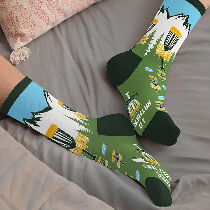 FOURSTUFF Ski, Cycling, Basketball, Golf, Pickleball, Softball, Volleyball, Wrestling, Soccer - Sports Socks for Women Men