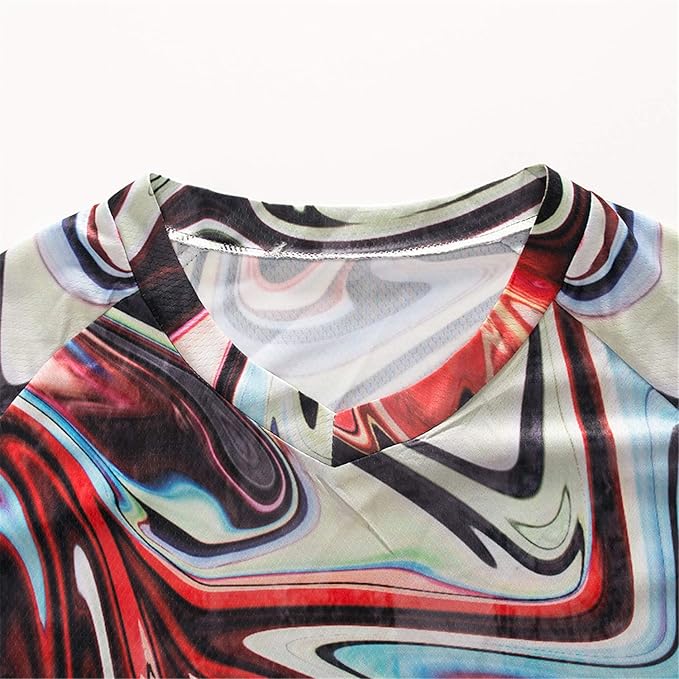 PSPORT Men's Motocross Jersey Long Sleeve Motocross Shirt Men Mountain Dirt Bike Jersey Downhill Riding Racing Clothing Tops