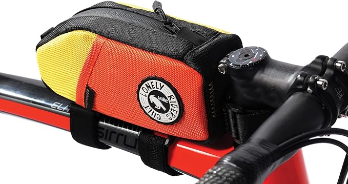 ULAC NOMADPAK: TREKKING Top Tube Bag (Orange-Yellow, 0.9L)