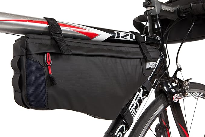 Two Wheel Gear - Mamquam Bicycle Frame Bag - Water Resistant, Adjustable - Designed for Commuting and Touring
