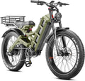eAhora Romeo Pro 3 Electric Bike - [2026 Latest] 50MPH 5600W Dual Motor 60V 80AH 250Miles Long Range Ebike for Adults, 26" * 4.0 Fat Tire Fast Electric Mountain Bike Full Suspension Off-Road E-Bike