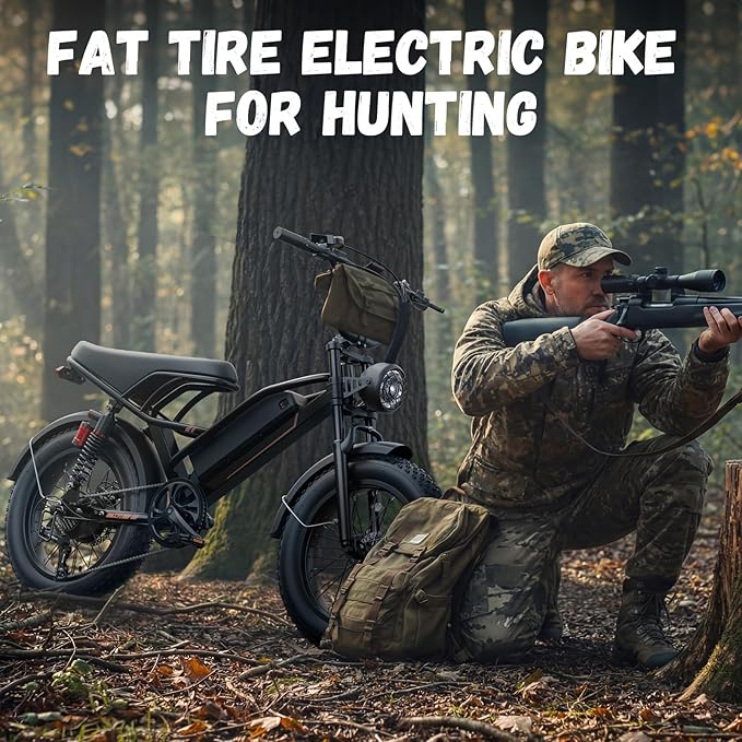 Jasion 3000W/2000W Electric Bike for Adults Teens,Electric Dirt Ebike 80/55 Miles Range,Moped Style E Bike 32/28MPH,20"/16"*4 Fat Tire Off Road Bike with Cruise Control,Dual Suspension E Motorcycle