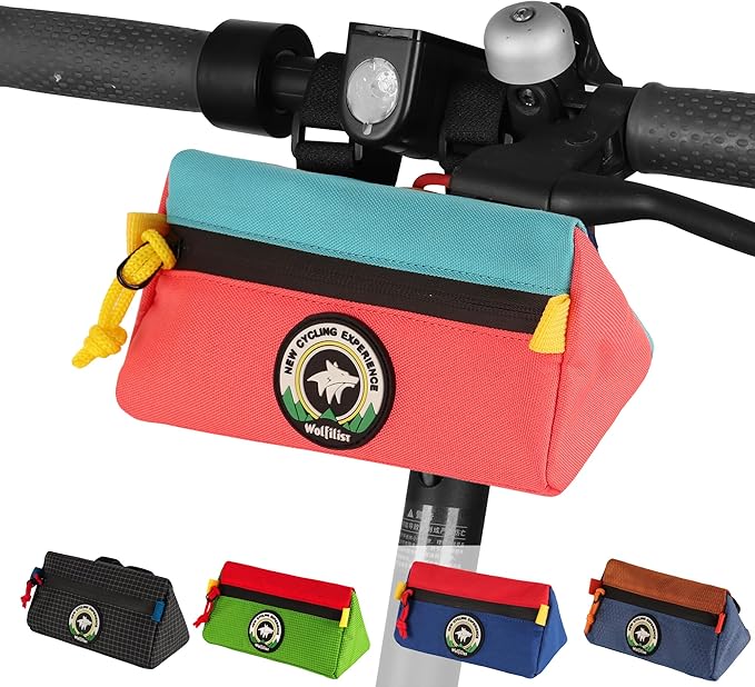 Bike Handlebar Bag,Kids Bicycle Front Basket Pack,Waterproof Bikes Bag,Small Bicycle Handle Bar Bag for Boys Girls Men Women