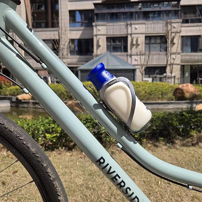 Bicycle Water Bottle Holder, Bike Water Bottle Holder Aluminum Alloy, Universal Bike Water Bottle Cage for Road, Mountain and Gravel Bikes (Titanium)
