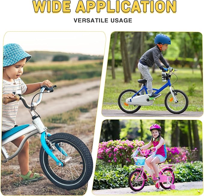 12/16/20x2.125 Bike Tires 1/2 Pack 12/16/20 Inch Kids Folding Replacement Tire/Tube Suitable for Tires 12/20x2.1 12/16/20x2. 125 12/20x2.25, Multiple Colors