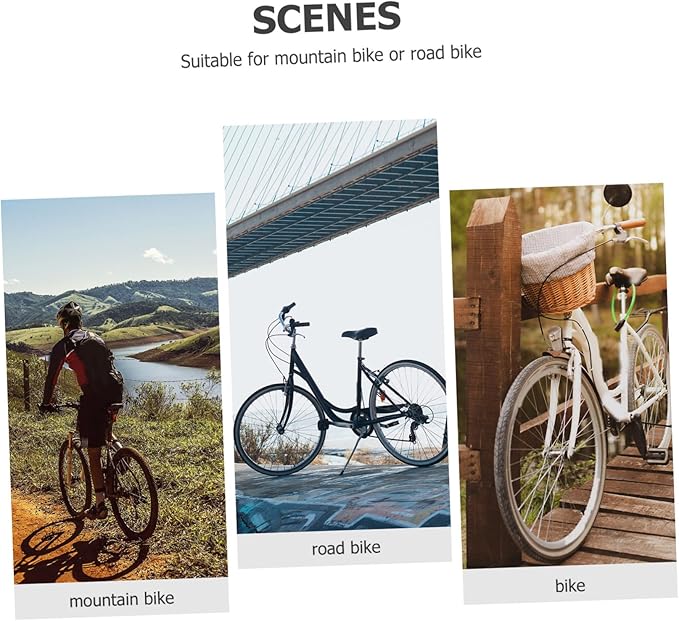 Toyvian Double-Sided Vintage Bike Bell Loud Iron Bicycle Bell Portable Cycling Accessory for Road Bikers Anti-Loss Design for Easy Location