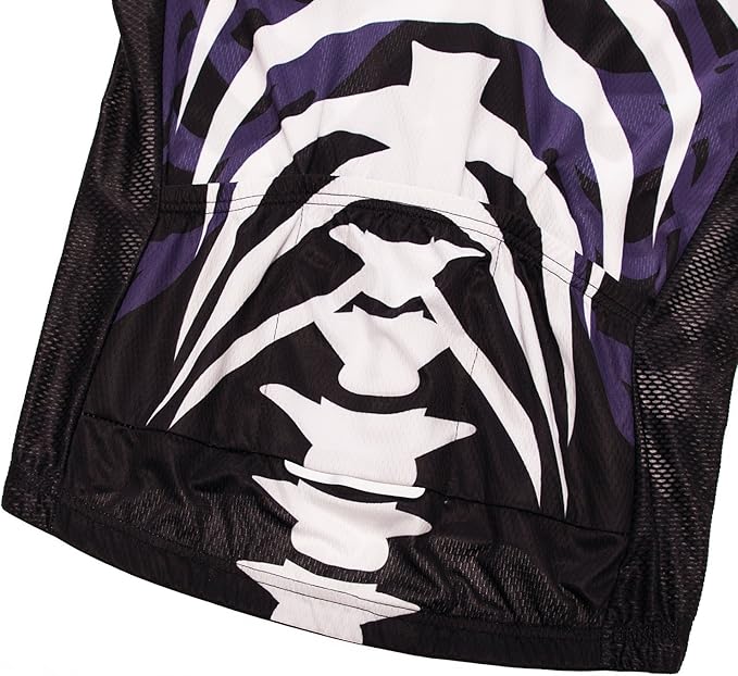 Weimostar Men's Cycling Jersey Short Sleeve Bike Clothing Multicolored Diamond
