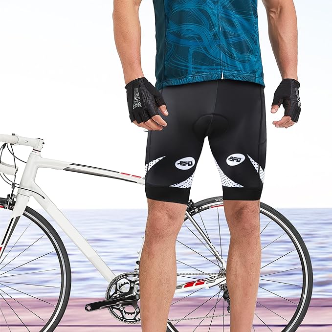 sponeed Men's Cycling Shorts Padded Bicycle Riding Pants Bike Biking Clothes Cycle Wear Tights