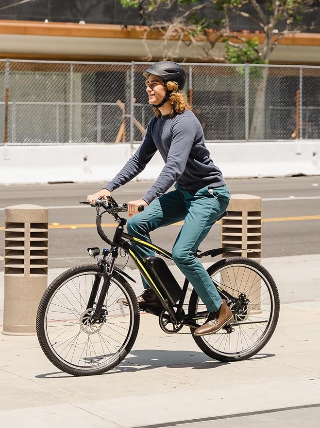Heybike YM1 Electric Bike for Adults, 1200W Peak Brushless Motor, up to 50Miles, 28mph Max Speed Electric Mountain Bike, 480WH Removable Battery Ebike, 27.5'' Tires, 7-Speed and Front Suspension