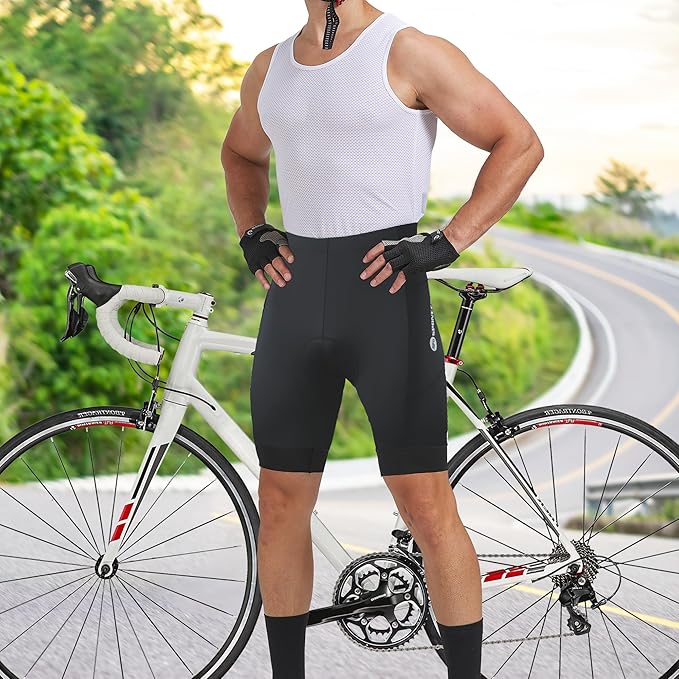 sponeed Men's Cycling Shorts Padded Bicycle Riding Pants Bike Biking Clothes Cycle Wear Tights