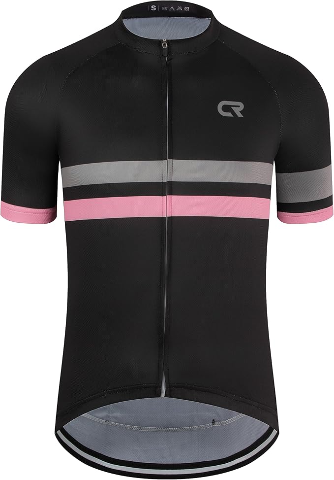 Coconut Ropamo CR Mens Cycling Jersey Short Sleeve Road Bike Shirt with 3+1 Zipper Pockets Breathable Quick Dry