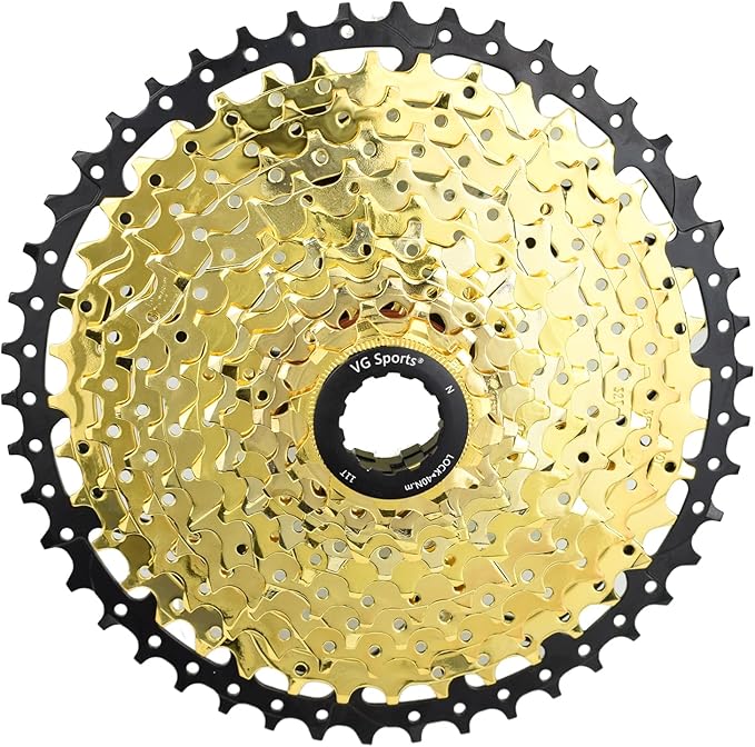 VG SPORTS 8/9/10/11/12 Speed Ultra-Light Bike Cassette for Mountain Bike 11-40T/11-42T/11-46T/11-50T/11-52T MTB Cassette Lightweight Aluminum Bracket Cassette