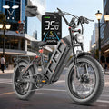 eAhora Juliet Pro 2/Juliet Electric Bike for Adults 5400W/1200W Dual Motor Electric Bicycle 43MPH 60V 70Ah 220+Miles Long Range 20" Fat Tire Full Suspension Mountain E-Bike with APP Control