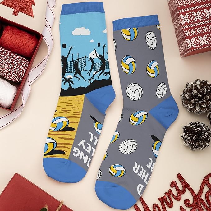 FOURSTUFF Ski, Cycling, Basketball, Golf, Pickleball, Softball, Volleyball, Wrestling, Soccer - Sports Socks for Women Men
