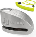 URBAN UR910S Approved Motorcycle Disc Lock with Hi-Tech Alarm | 120dB, X2 ON | SRA & Sold Secure Gold Tested Anti-Theft for Motorbike Scooter Bike | 10mm Double Locking, Stainless Steel