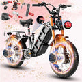 eAhora 2026 Juliet Pro 2 43-31Mph Electric Bike for Adults 5400W Dual Motor Ebike 60V/70Ah 48V/60Ah 200+Miles Long Range Electric Bicycle 20" Fat Tires Full Suspension Electric Mountain Bike