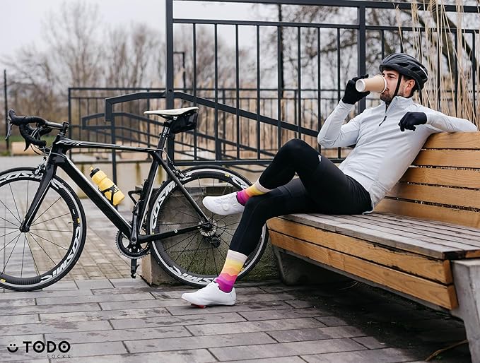 TODO PRO Cycling Socks - Breathable Bike Socks for Men and Women