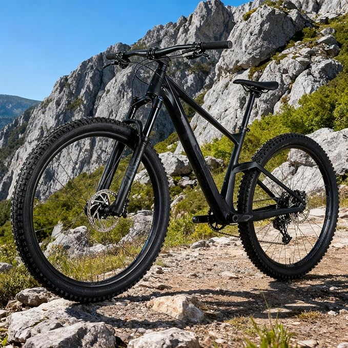 29er Mountain Bike Hardtail Frame 16.3/17.3/19.3/21.3in Thru Axle 12x148mm Boost Frame Disc Brake XC Cyclocross Frame Carbon Fibre Frame Internal Routing Max 2.4" Tire