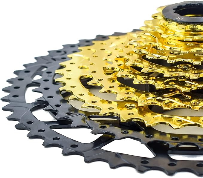 VG SPORTS 8/9/10/11/12 Speed Ultra-Light Bike Cassette for Mountain Bike 11-40T/11-42T/11-46T/11-50T/11-52T MTB Cassette Lightweight Aluminum Bracket Cassette