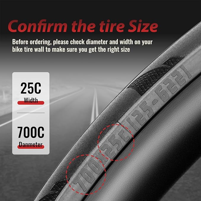 MOHEGIA 700C Road Bike Tire: 700x25C/700x28C Foldable 60 TPI Bicycle Tires Replacement for Cycle Race Road Touring Bike