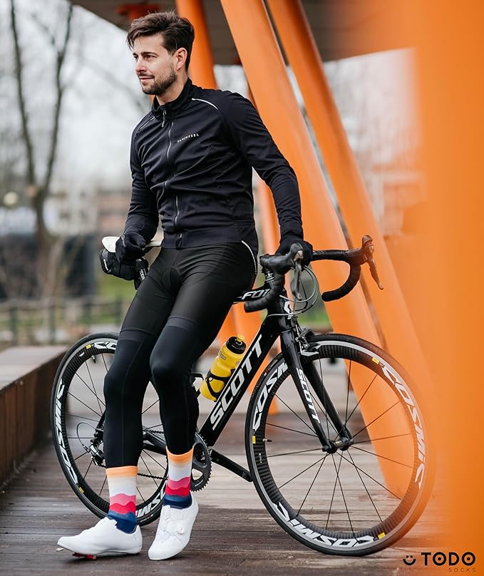 TODO PRO Cycling Socks - Breathable Bike Socks for Men and Women