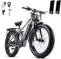 2026 Upgraded Dual Motors AWD Electric Bike for Adults 5000w/3000W/1500W Motor Dirt Ebike 40MPH/30MPH 52V/48V 30Ah/20Ah Battery Up to 90 Miles Long Range 26" Fat Tire Bicycle for Commute Mountains