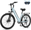 Qlife Cityone Electric Bike for Adults & Teens, Step-Through Commuter Ebike, 1000W Peak Motor, 55-Mile Range, 48V Removable Battery, 26-Inch City Tires, 7-Speed, Up to 25 MPH