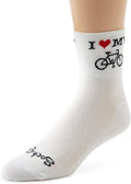 SockGuy Men's Heart My Bike Socks