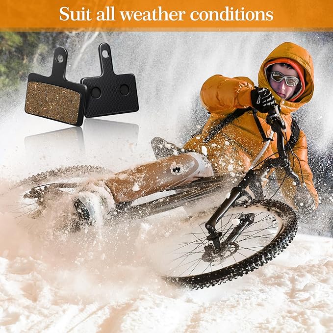 BBTO 16 Pairs Bike Brake Pads Disc Brake Pads with Installation Tools Bicycle Brake Pads for Ebike Mountain Bike