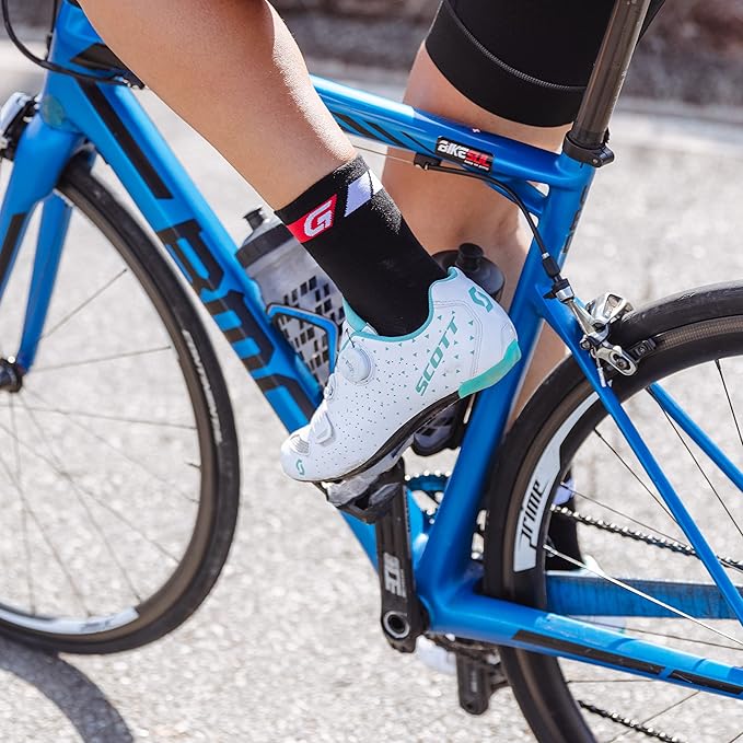 GripGrab Classic Regular Cut Summer Cycling Socks Single & Multipack Coolmax Bicycle Socks for Spinning Indoor Biking