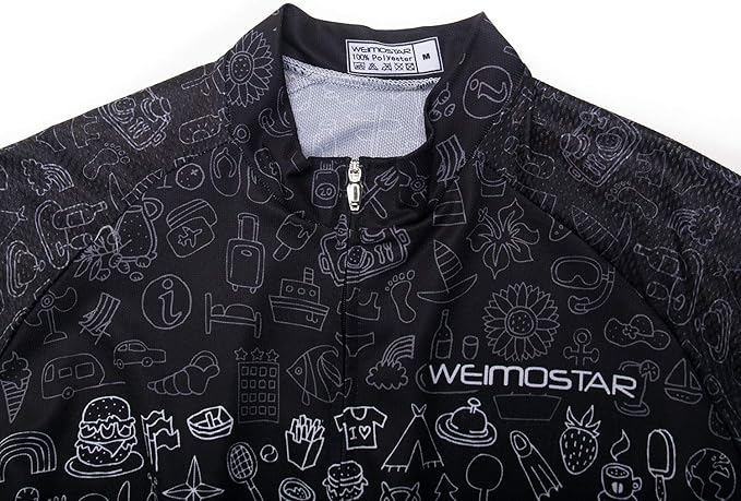 Cycling Jersey Men USA Summer Bike Short Sleeve 3-Pockets Breathable Quick-Dry Shirt S-3XL