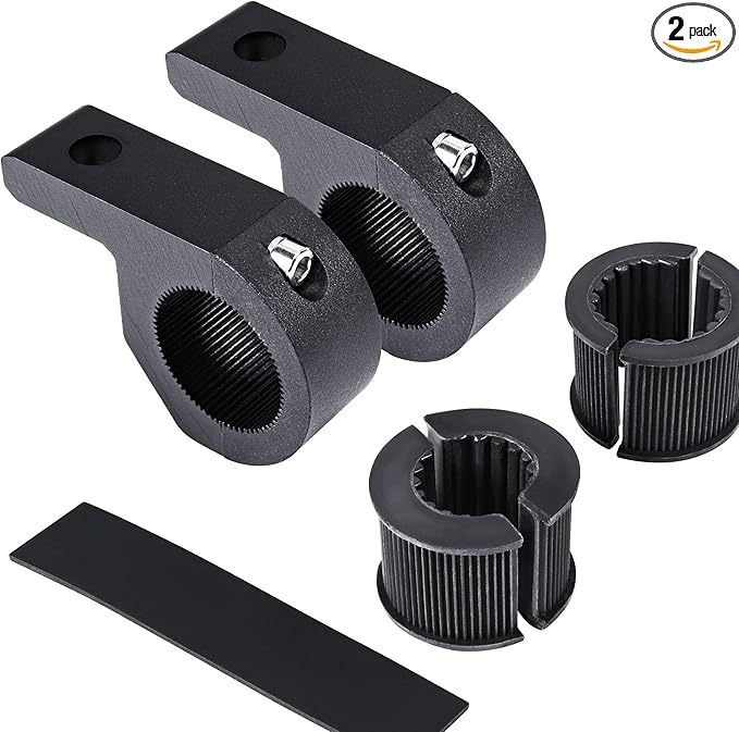 LAMPHUS Off-Road ATV UTV Light Bar Mounts Mounting Bracket Mini Bar Clamp Kits [0.75"/1"/1.25" Inch] [Horizontal Bar] [Aluminum] [2 Unit] Bull Bar UTV Roll Bar Clamp Tube Roll Cage Clamps Mount