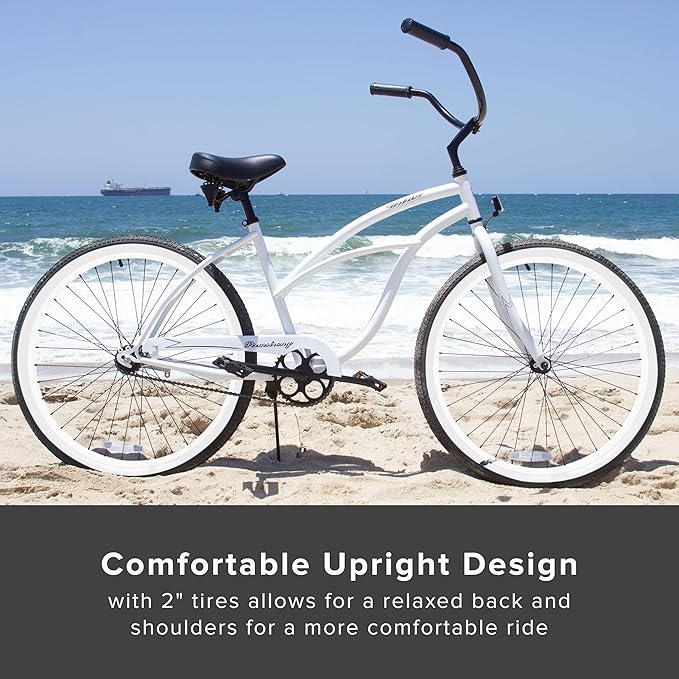 sixthreezero Urban Lady Beach Cruiser Bike, Women's 3 Speed Hybrid Bicycle