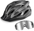Odoland Adult Bike Helmet and Cycling Sunglasses Set for Men & Women, Safety Certified Bicycle Helmet with UV Protection Glasses for Mountain, Skating, Road, City Commuting & Outdoor Riding