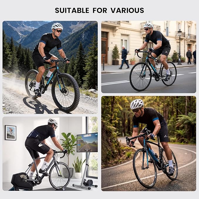 Sportneer Bike Shorts for Men: 3D Padded Lightweight Riding Biking Cycling Mountain Bike Shorts for Men with Zipper Pockets