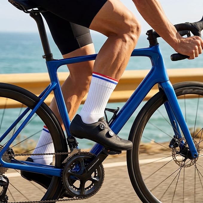 Cycling Socks for Men & Women - 3D Arch Support Compression Bike Socks | Moisture Wicking & Breathable