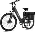 Qlife Cityone Electric Bike for Adults & Teens, Step-Through Commuter Ebike, 1000W Peak Motor, 55-Mile Range, 48V Removable Battery, 26-Inch City Tires, 7-Speed, Up to 25 MPH