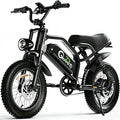 ADISTAR 16” Electric Bike for Adults/Teens, Peak 1500W & 65 Miles Long Range, 48V 15.6Ah Battery, Up to 28Mph, Full Suspension Fat Tire All-Terrain eBike on Mountains,Snow,Sand